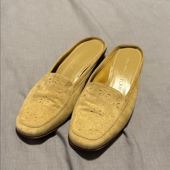 ANTONIO MELANI Tan Suede Mules - Picture 1 of 4